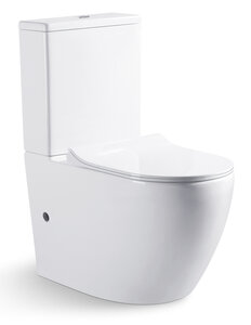 Изображение товара Напольный безободковый унитаз Bravat Gina CX01008UW-PA-ENG белый компактный Германия Изображение товара Напольный безободковый унитаз Bravat Gina CX01008UW-PA-ENG белый компактный Германия