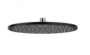 Изображение товара Верхний душ Kludi A-Qa 6433087-00, 30х30 см круглый, плоский 8 мм, 1 режим струи, без держателя, черный матовый