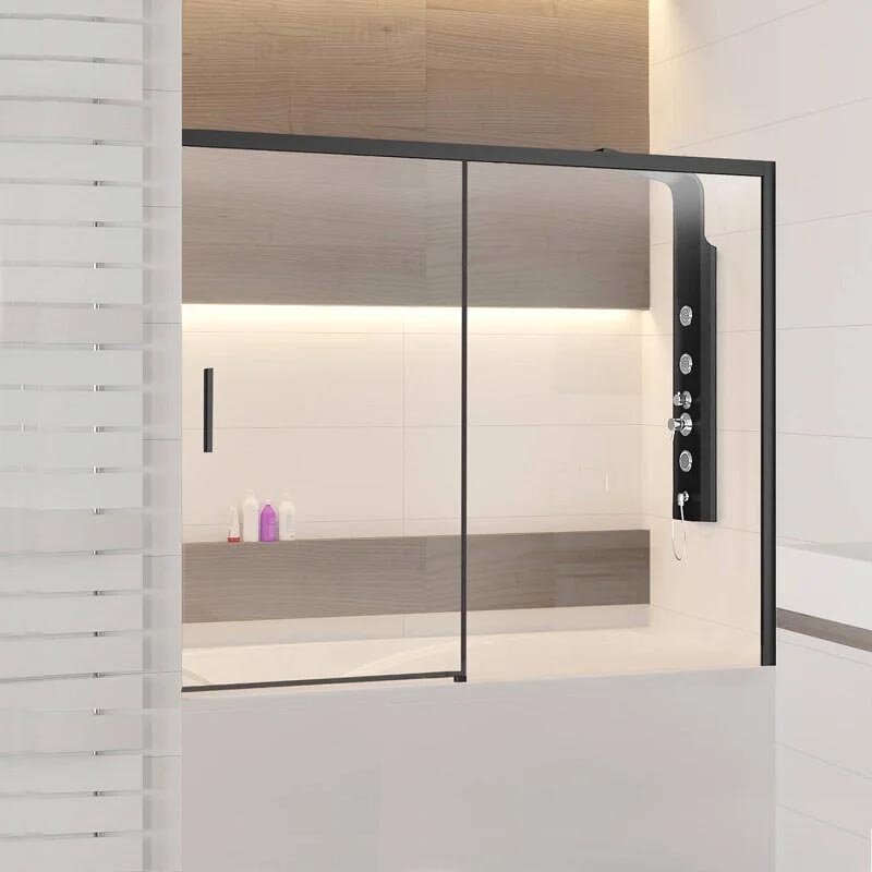 Изображение товара Душевая шторка RGW SC-45 B 180x150 см раздвижная стекло черный профиль Германия