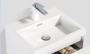 Изображение товара Раковина BelBagno BB-500-PM-LVB 50 см искусственный мрамор, белая