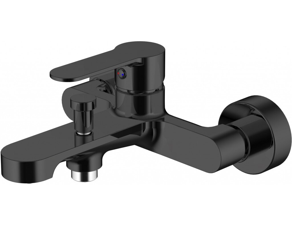 Изображение товара Смеситель Aquanet Passion AF300-20B для ванны и душа черный матовый Изображение товара Смеситель Aquanet Passion AF300-20B для ванны и душа черный матовый