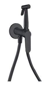 Изображение товара Гигиенический душ Aquanet Passion, 243316, со смесителем, черный матовый