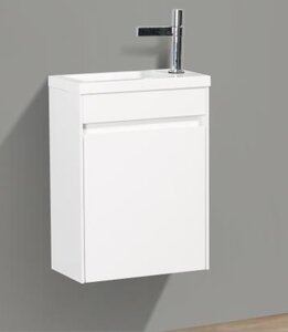 Изображение товара Тумба под раковину BelBagno PIETRA MINI-400-1A-SO-BL-L/R 40 см, подвесная, Bianco Lucido, левая/правая