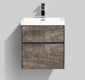 Изображение товара Тумба под раковину BelBagno Pietra Mini PIETRA MINI-500AS-2C-SO-PT 50 см, коричневый (Stone)