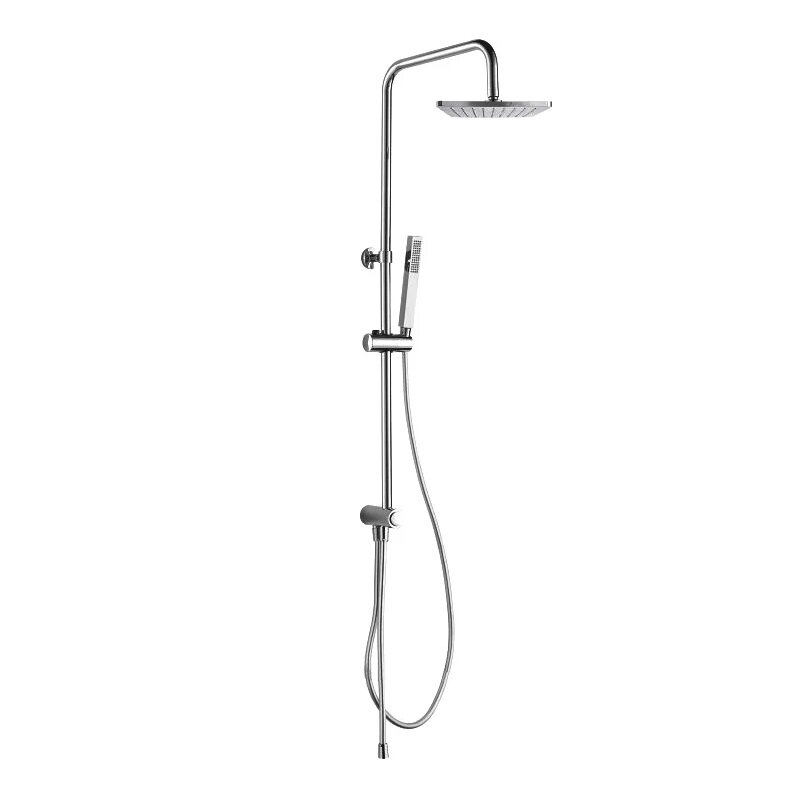 Изображение товара Душевой гарнитур Aquanet Practic S AF100-70-S-C с квадратным верхним душем 20 см