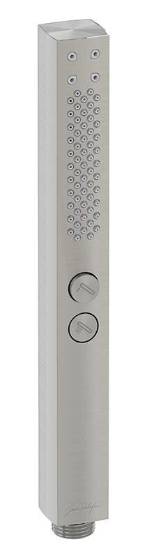 Изображение товара Душевая лейка Jacob Delafon Shift+ E21336-BN с полированным никелем, прямоугольная 25 см