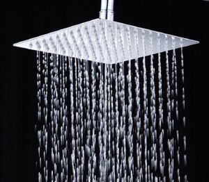 Изображение товара Верхний душ Aquanet Passion AF301-84-SM, 20 х 20 см, 1 режим струи, без держателя, хром (242981)