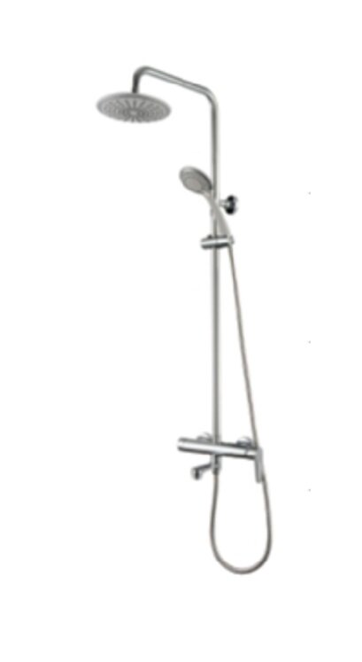 Изображение товара Душевая система Aquanet Logic AF320-72-R-C, с круглым верхним душем 20 см, хром (243326)