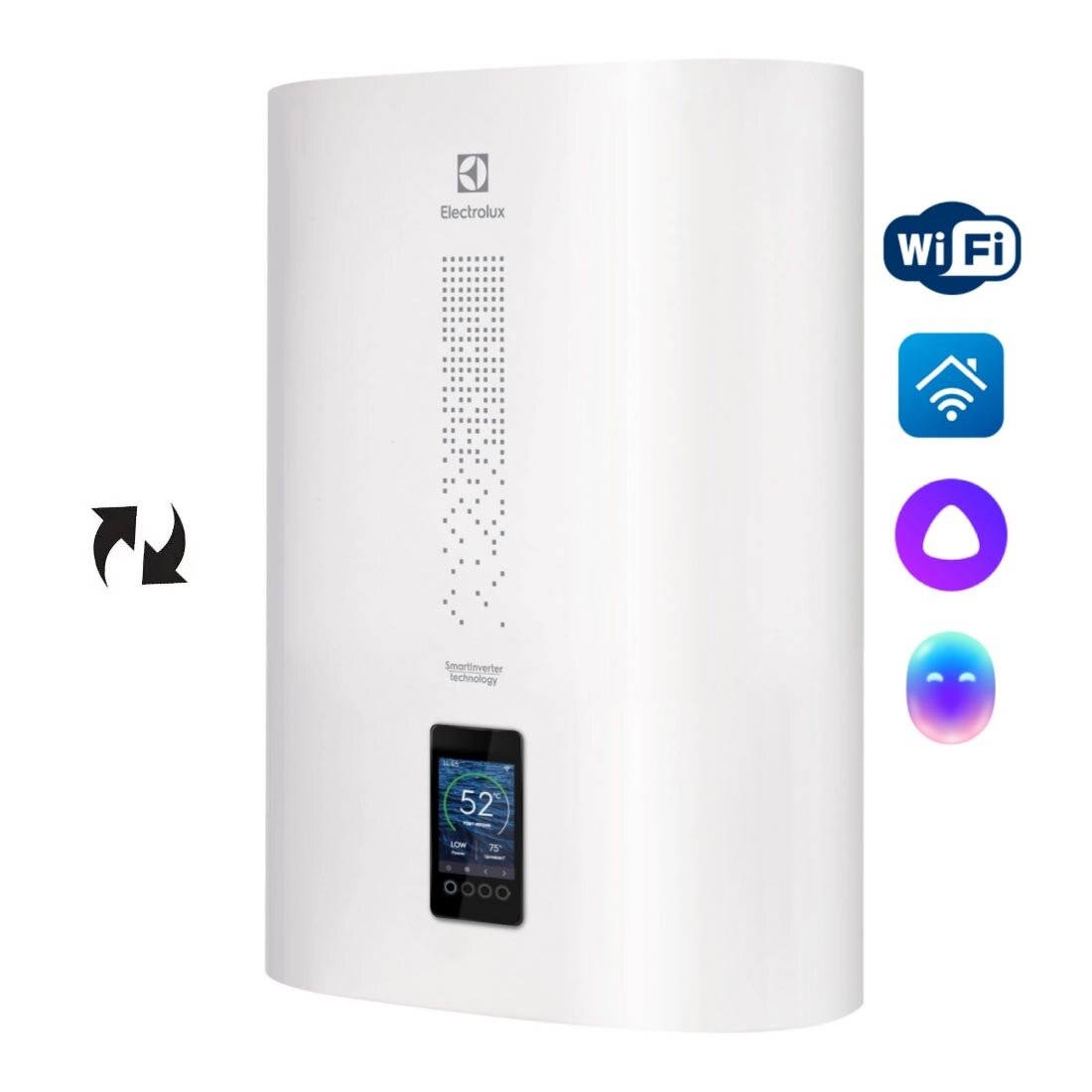 Изображение товара Электрический водонагреватель Electrolux EWH 30 SmartInverter, однофазный, реверсивный, НС-1237351 Изображение товара Электрический водонагреватель Electrolux EWH 30 SmartInverter, однофазный, реверсивный, НС-1237351