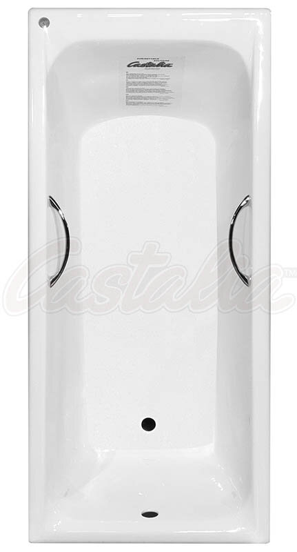 Изображение товара Чугунная ванна Castalia Prime S2021 180х80 см с ручками белая, отдельностоящая