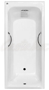 Изображение товара Чугунная ванна Castalia Prime S2021 180х80 см с ручками белая, отдельностоящая