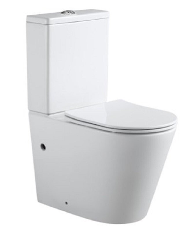Изображение товара Напольный безободковый унитаз Aquanet Atago 2.0 C1 LX-2904 с крышкой Slimseat и двойным сливом