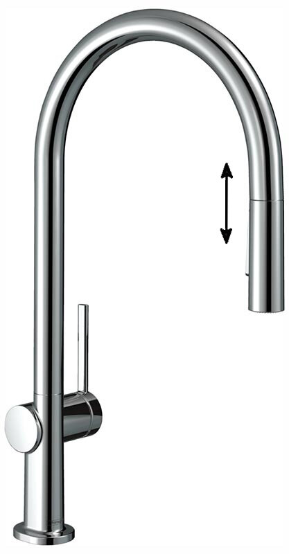 Изображение товара Смеситель для кухонной мойки Hansgrohe Talis, вытяжной излив, хром