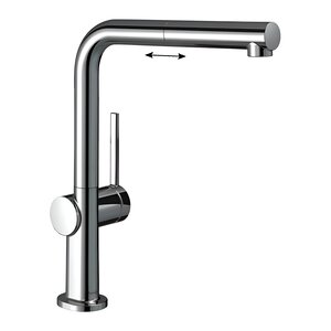 Изображение товара Смеситель для кухонной мойки Hansgrohe Talis, 72845000, с вытяжным изливом, хром