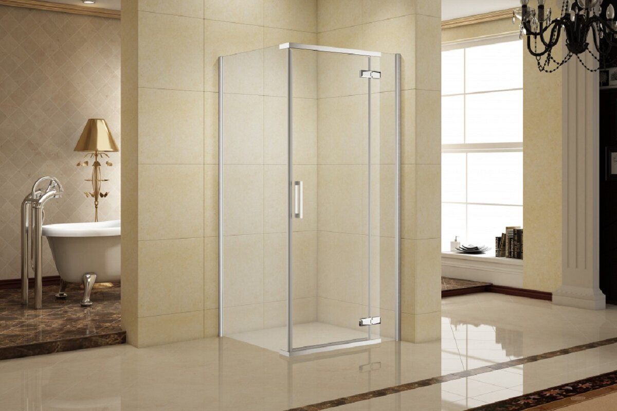 Изображение товара Душевой уголок Aquanet Logic C1000 AE32-S 100x100 см стекло прозрачное профиль хром