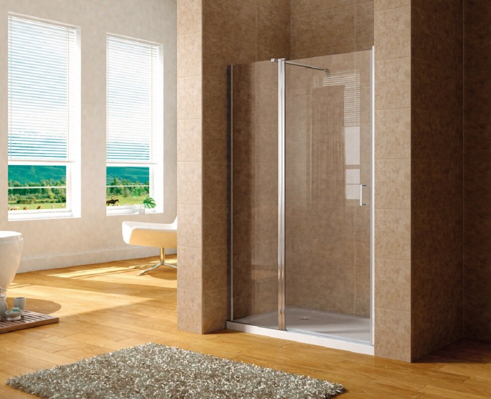 Изображение товара Душевая дверь Aquanet Cinetic AE12-N-120H190U-CT 120x190 см прозрачное стекло хром