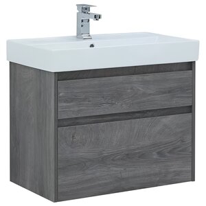 Изображение товара Тумба под раковину Aquanet Nova Lite 242273, 75 см, 2 ящика, цвет дуб рошелье