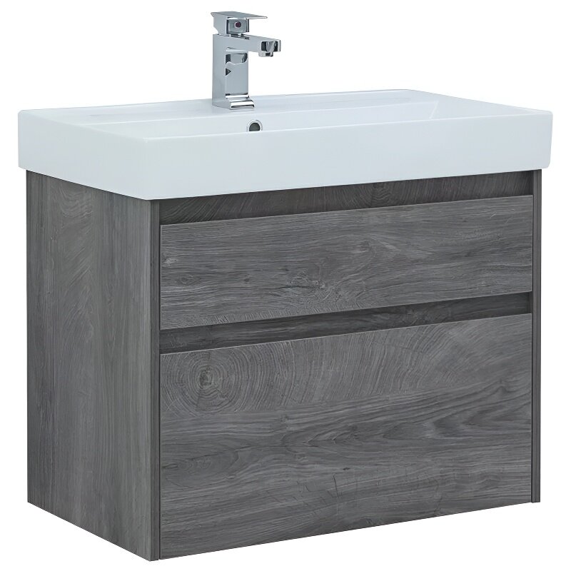 Изображение товара Тумба под раковину Aquanet Nova Lite 242273, 75 см, 2 ящика, цвет дуб рошелье Изображение товара Тумба под раковину Aquanet Nova Lite 242273, 75 см, 2 ящика, цвет дуб рошелье