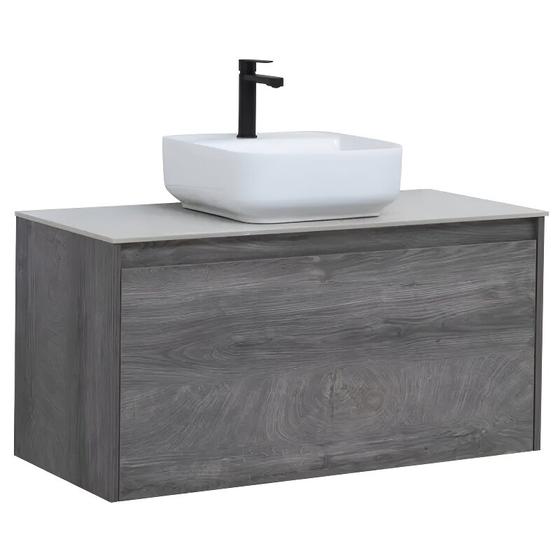 Изображение товара Тумба под раковину Aquanet Nova Lite 100 см в цвете дуб рошелье