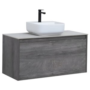 Изображение товара Тумба под раковину Aquanet Nova Lite 242579, 100 см, 1+1 ящик в ящике, цвет дуб рошелье