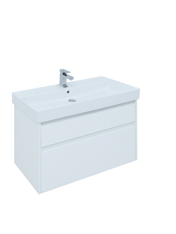Изображение товара Тумба под раковину Aquanet Nova Lite 100 с двумя ящиками