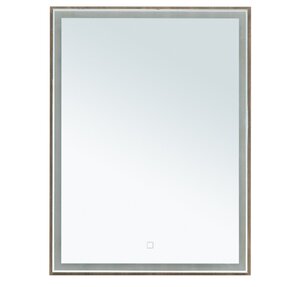 Изображение товара Зеркало Aquanet Nova Lite 249510, 60 см, с LED подсветкой, цвет дуб рустикальный