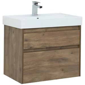 Изображение товара Тумба под раковину Aquanet Nova Lite 249515, 75 см, 2 ящика, цвет дуб рустикальный