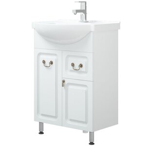 Изображение товара Тумба под раковину Corozo Элегия Ретро 60 Z1 SD-00000010, 60 см, напольная, белая