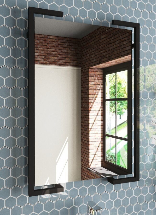 Изображение товара Зеркало Эстет Comfort Loft прямоугольное черное 59х85 см подвесное