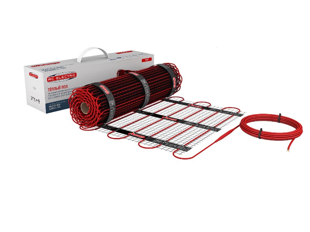 Изображение товара Электрический теплый пол AC Electric Master Mat ACMM 2-150-8 для плитки и ламината Изображение товара Электрический теплый пол AC Electric Master Mat ACMM 2-150-8 для плитки и ламината