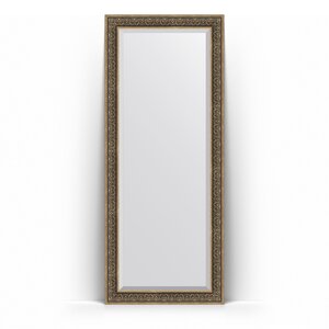 Изображение товара Зеркало в багетной раме Evoform Exclusive Floor BY 6132, 84 x 204 см, вензель серебряный