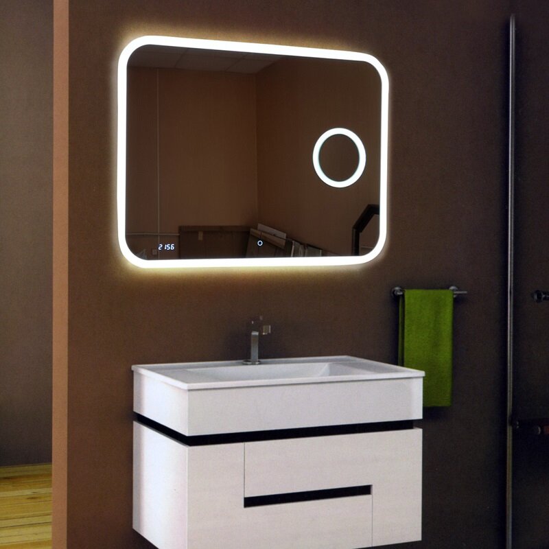 Изображение товара Зеркало Relisan Constance 80х60 см с подсветкой и увеличением для ванной