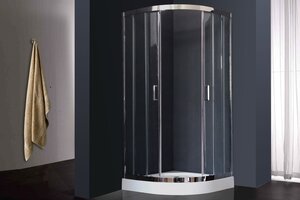 Изображение товара Душевой уголок Royal Bath RB90 HKD-T-CH 90x90 см четверть круга хром закаленное стекло