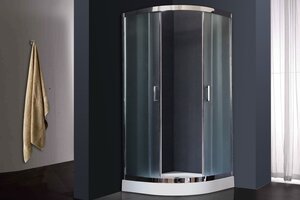 Изображение товара Душевой уголок Royal Bath RB90 HKD-C-CH, 90 x 90 x 185 см четверть круга, стекло рифленое, хром