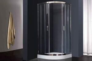 Изображение товара Душевой уголок Royal Bath RB100 HKD-T-CH 100x100 см с раздвижными дверями хром