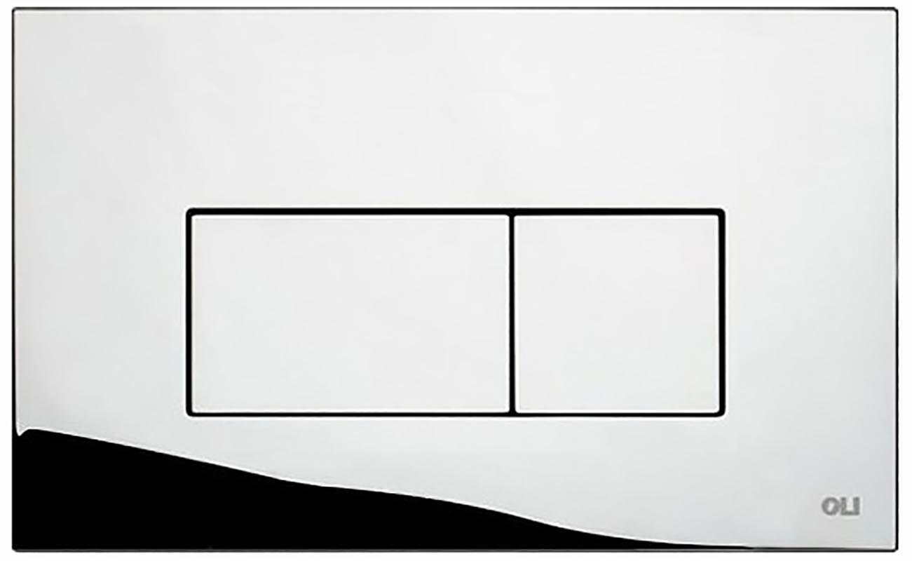 Изображение товара Кнопка смыва OLI Stream 641504 хром, механическая с тросиком