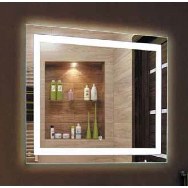 Изображение товара Зеркало с подсветкой Relisan Doris 80x60 см, для ванной комнаты, влагостойкое