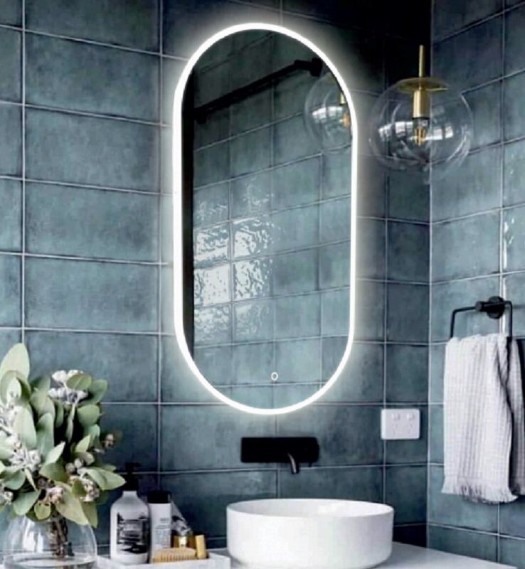 Изображение товара Зеркало Relisan Melina с подсветкой 55х100 см овальное подвесное