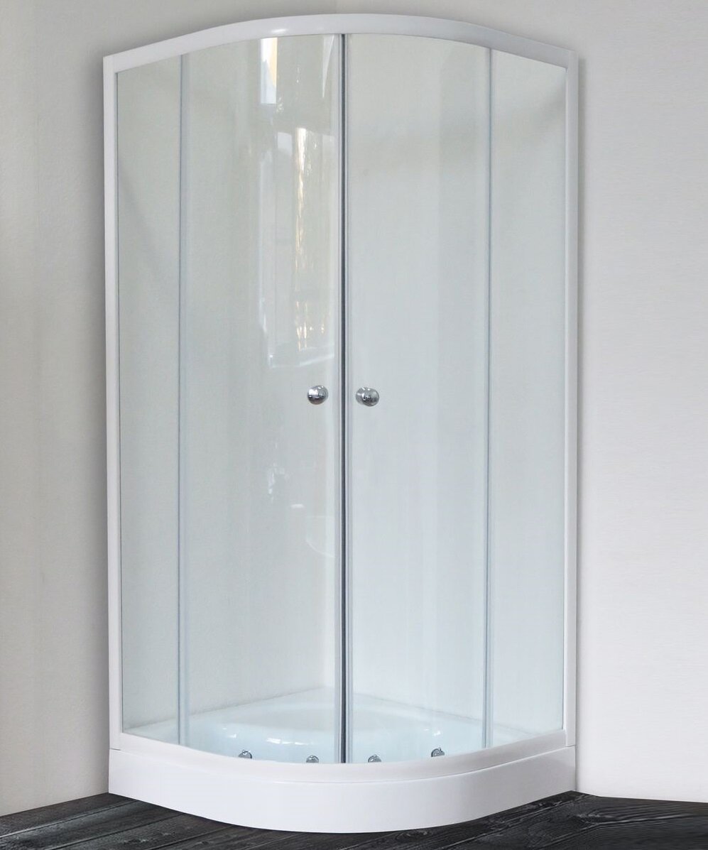 Изображение товара Душевой уголок Royal Bath RB 90 HKD-T 90x90 см, четверть круга, прозрачное стекло