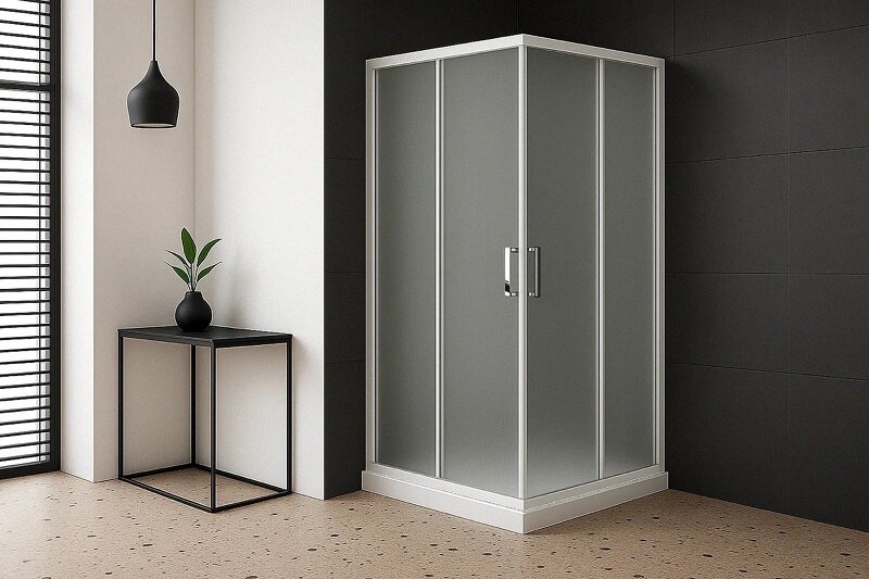 Изображение товара Душевой уголок Royal Bath RB 80 HPD-C 80x80 см с матовым стеклом и раздвижными дверями