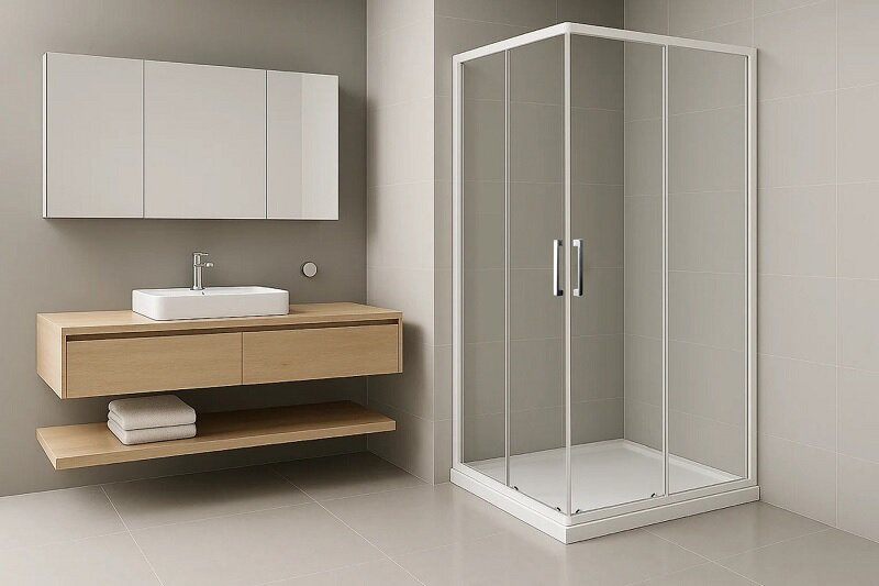 Изображение товара Душевой уголок Royal Bath RB 8090 HPD-T 90x80 см, раздвижная дверь