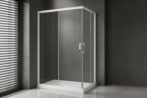 Изображение товара Душевой уголок Royal Bath RB 8100 HPD-T, 100 x 80 x 200 см, стекло прозрачное, белый