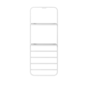 Изображение товара Полотенцесушитель электрический Black&White Moon N-337W, 40 x 101 см, белый матовый, 337WN