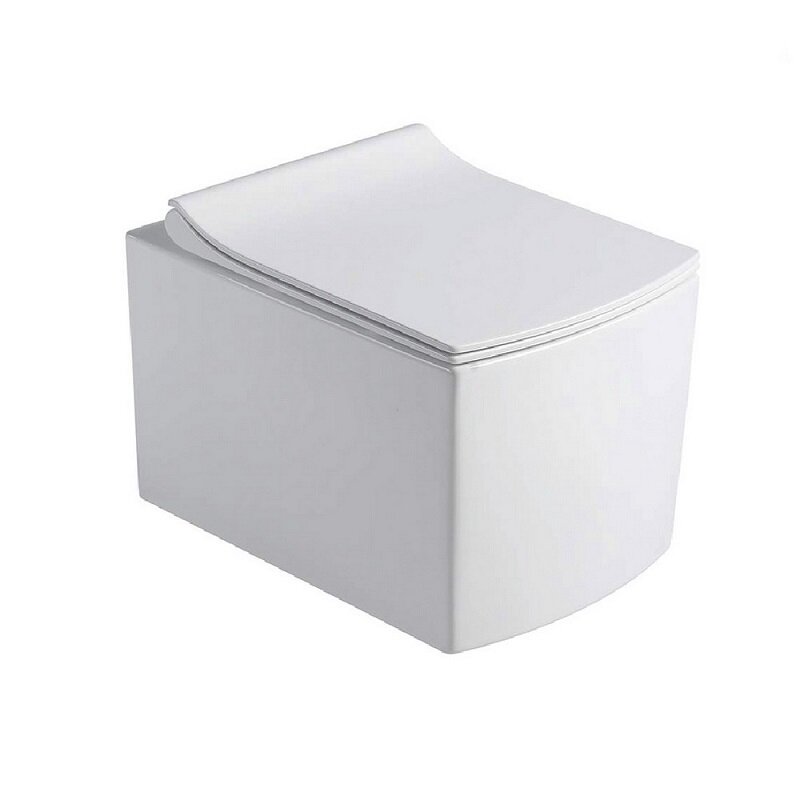 Изображение товара Подвесной безободковый унитаз Black&White Universe, крышка микролифт, W-719