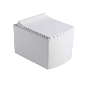 Изображение товара Подвесной безободковый унитаз Black&White Universe, крышка микролифт, W-719