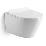 Подвесной унитаз Black&White Universe W-703, безободковый - фото 1