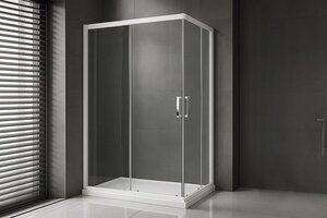 Изображение товара Душевой уголок Royal Bath RB11510HPD-T, 100 x 115 x 200 см, стекло прозрачное, белый