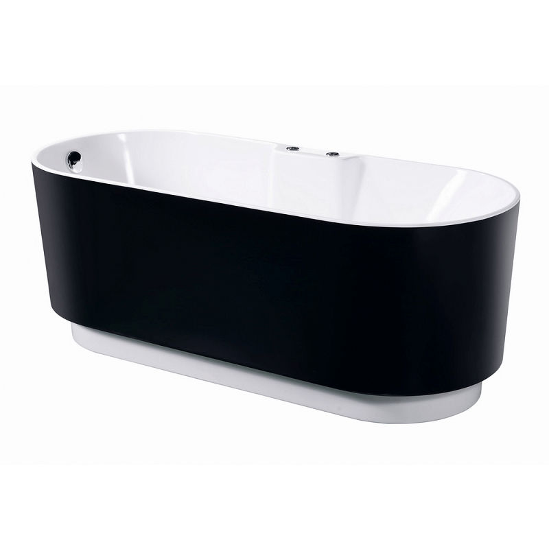 Изображение товара Гидромассажная акриловая ванна Orans BT-NL601- FTSI Black 1700x750 мм