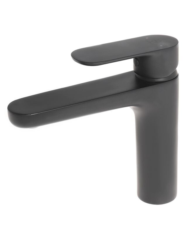 Изображение товара Современный черный матовый однорычажный смеситель для раковины Agger Gorgeous A0202144