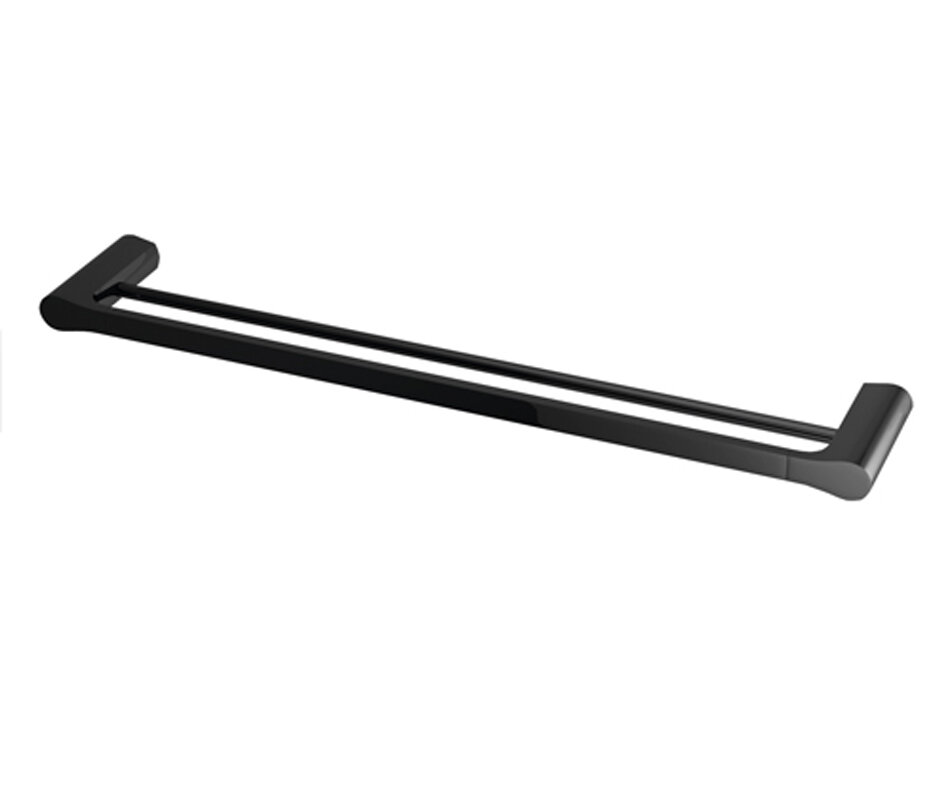 Изображение товара Полотенцедержатель двойной WasserKRAFT Glan K-5140, 64 см, PVD-покрытие, цвет черный